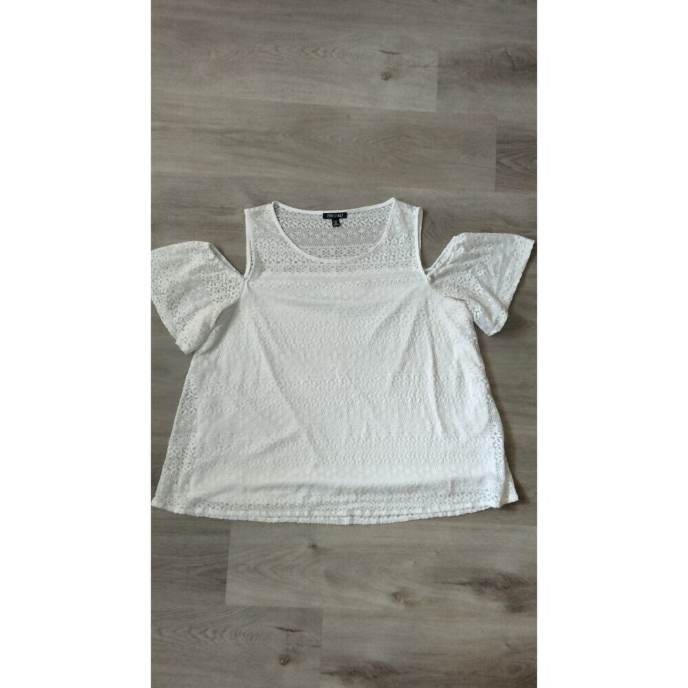 Women's lace top shoulder holes 2xl